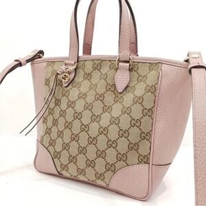 Gucci Pink and Brown Women's Tote Bag